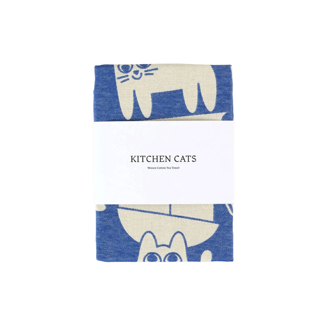 Kitchen Cats Cotton Tea Towel