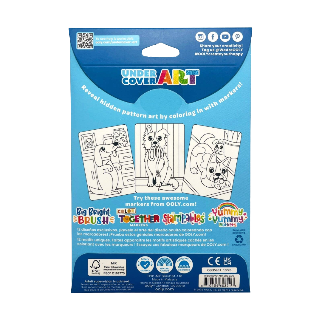 Dog Days - Undercover Art Hidden Patterns Coloring Activity