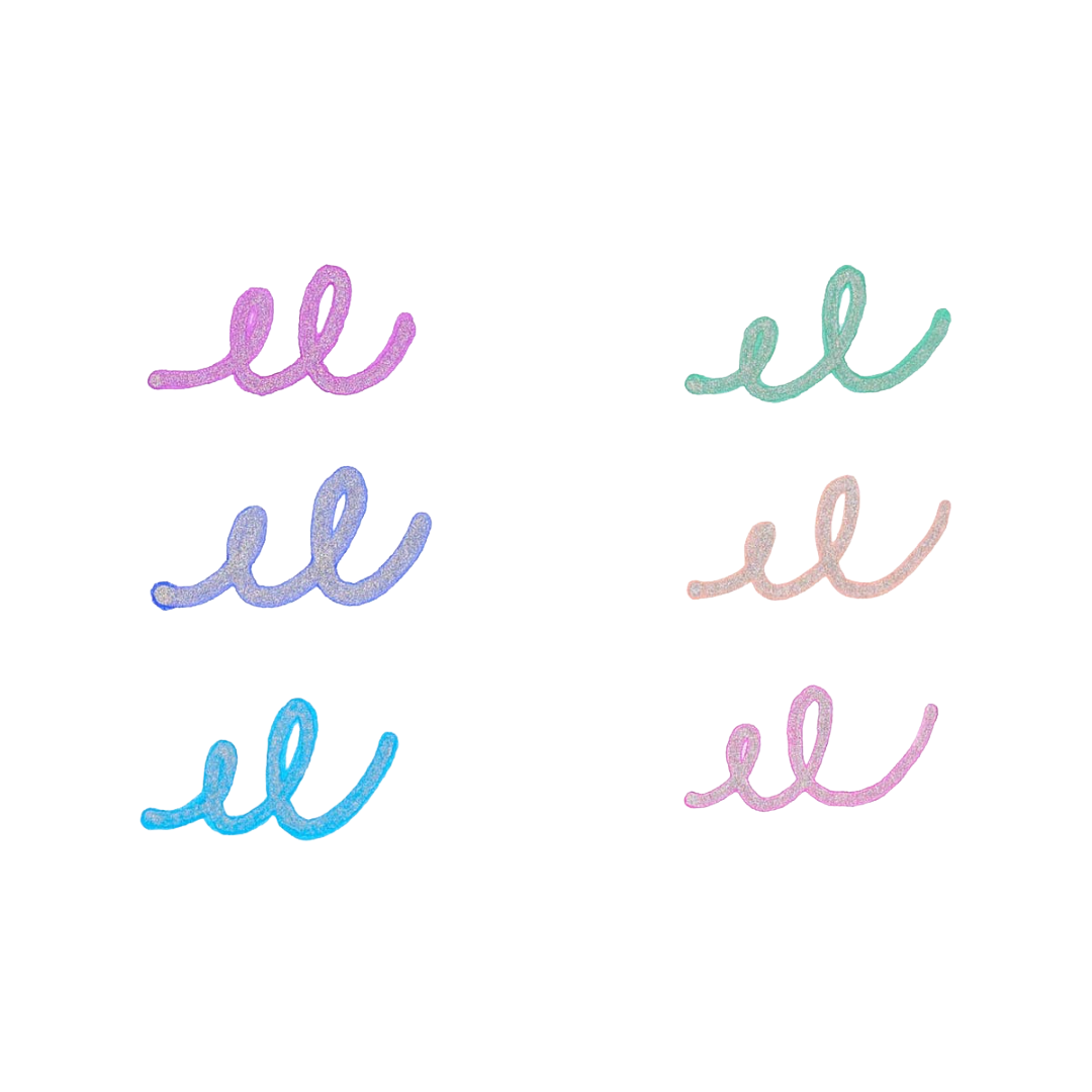 Silver Linings Outline Markers - Set of 6