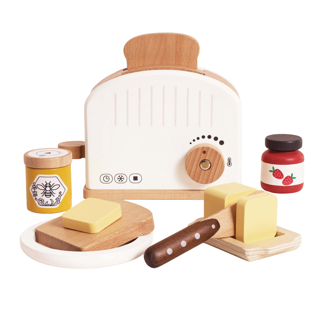 Pop-up Toaster & Breakfast Set - Wooden Toy – ArtHouse & Co.