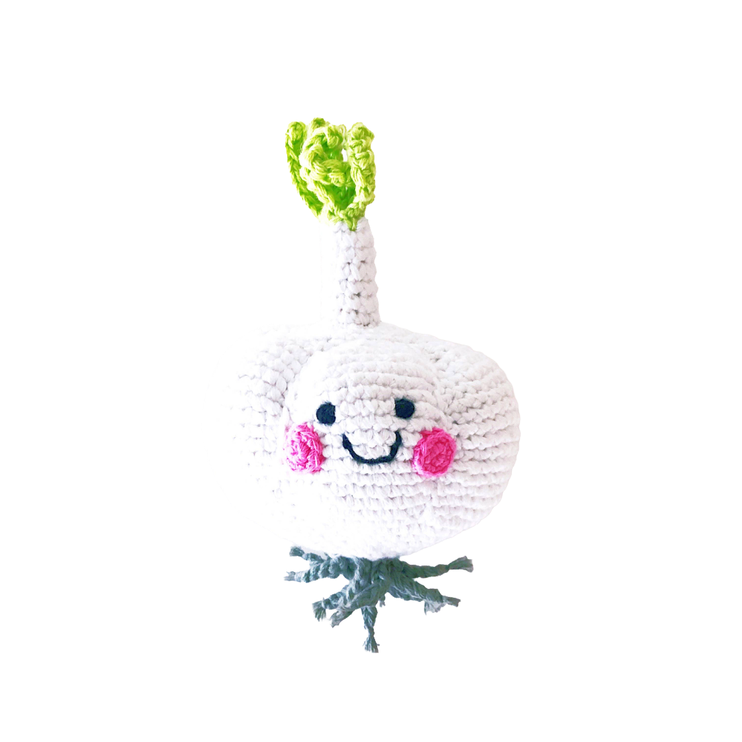 Garlic Pretend Play Food Rattle