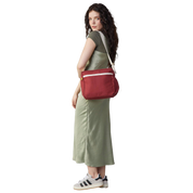 Vintage Burgundy Crossbody Bag