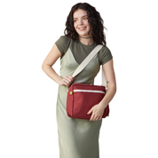 Vintage Burgundy Crossbody Bag