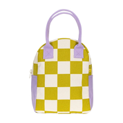 Zipper Lunch Bag - Checks Pear