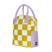 Zipper Lunch Bag - Checks Pear