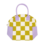 Zipper Lunch Bag - Checks Pear