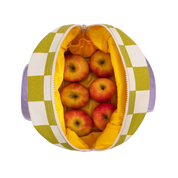 Zipper Lunch Bag - Checks Pear