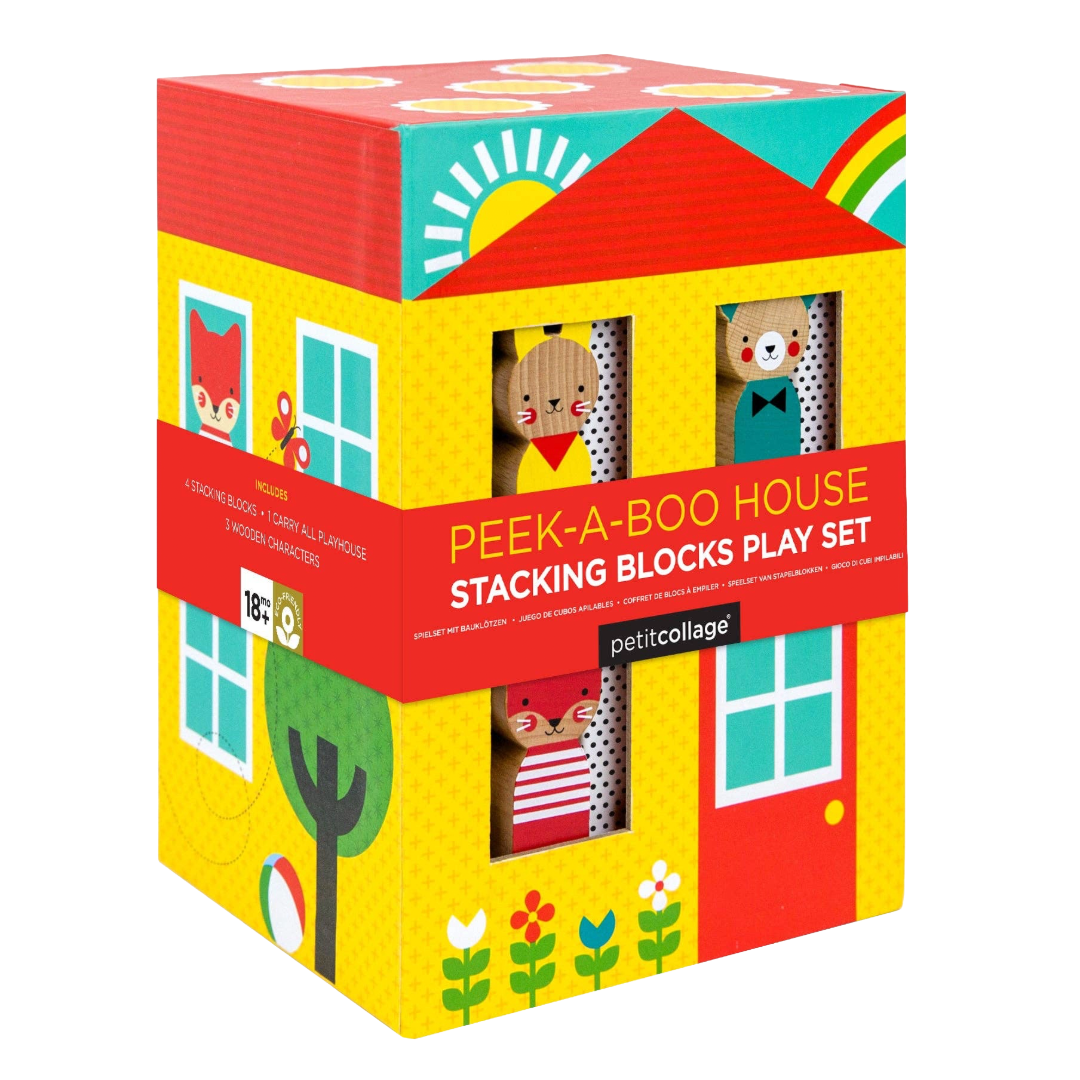 Peek-A-Boo House Stacking Blocks Play Set