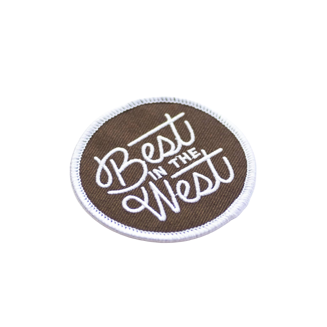 Best in the West Embroidered Iron on Patch