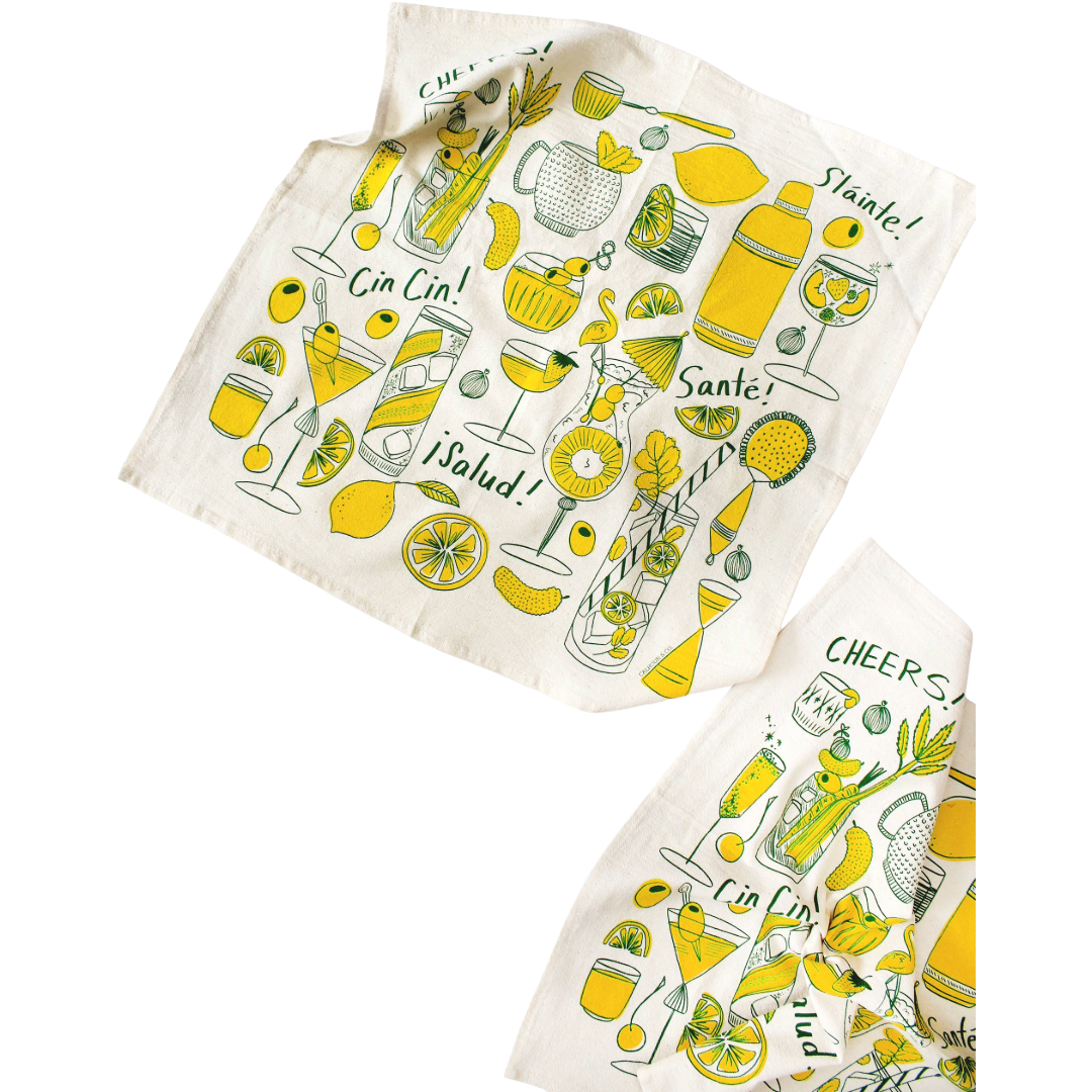 Cocktail Party Tea Towel