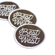 Best in the West Embroidered Iron on Patch