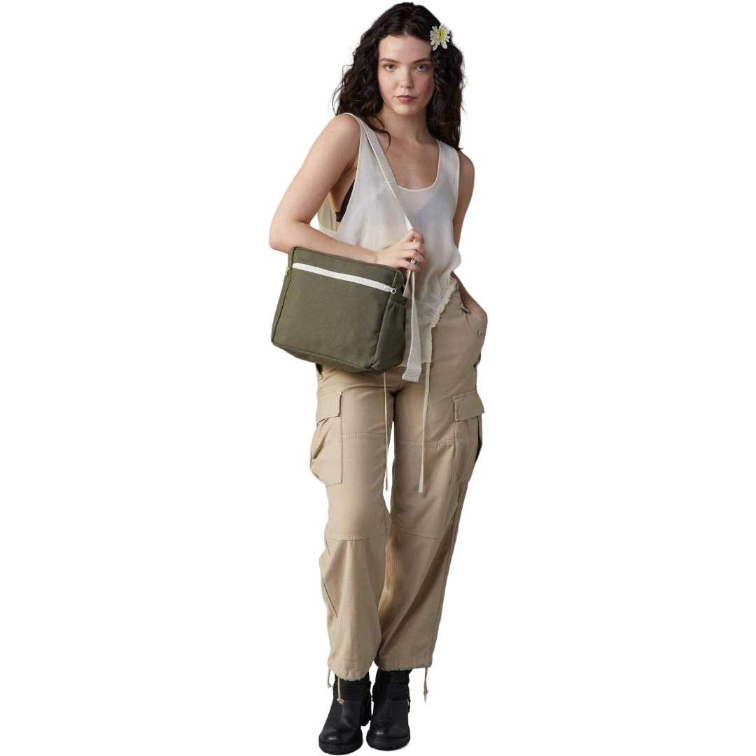 Dark Olive Crossbody Bag