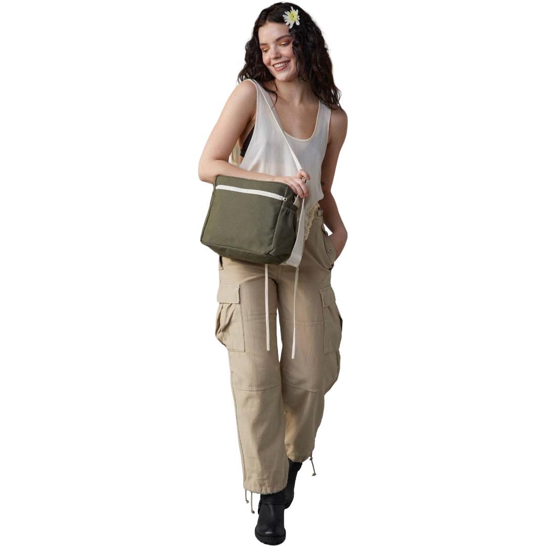 Dark Olive Crossbody Bag
