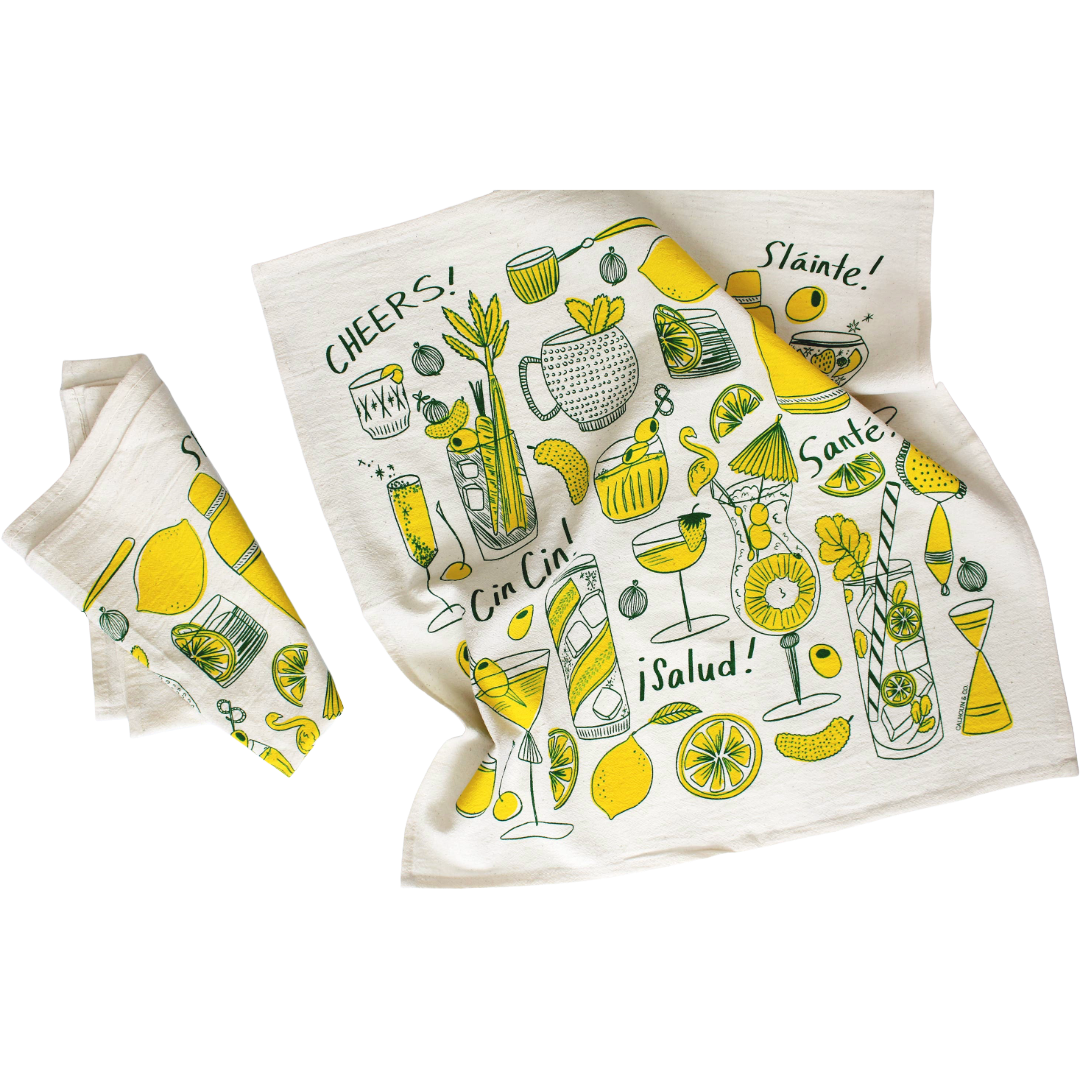 Cocktail Party Tea Towel