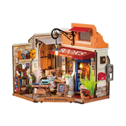 Corner Bookstore DIY Miniature House Kit