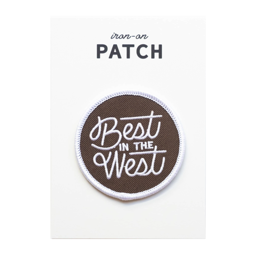 Best in the West Embroidered Iron on Patch