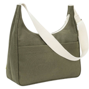 Organic Cotton Satchel Bag - Dark Olive