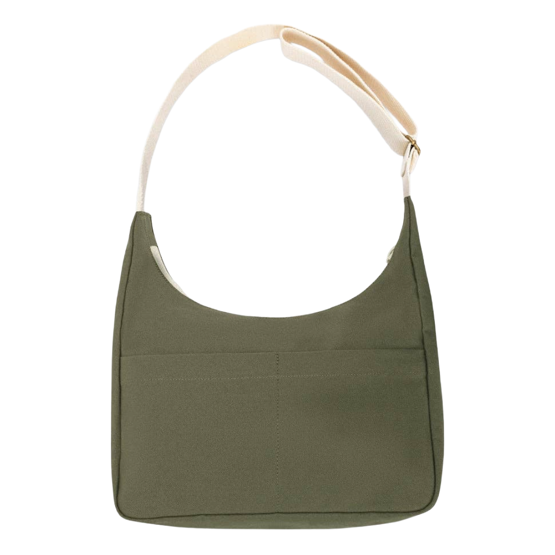 Organic Cotton Satchel Bag - Dark Olive