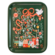 Merry Christmas Tree Bent Birch Serving Tray