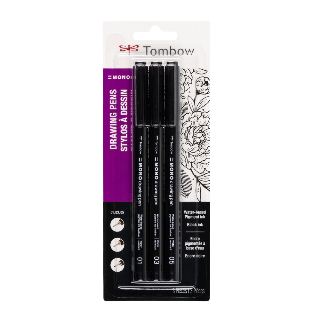 MONO Drawing Pens - 3 Pack