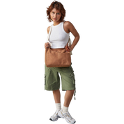 Organic Cotton Satchel Bag - Nutmeg