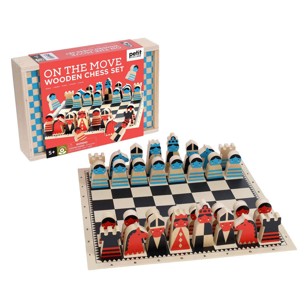 On the Move Wooden Chess Set