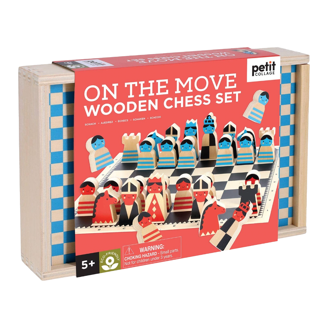 On the Move Wooden Chess Set