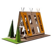 Evergreen Cabin Architectural Model Building Kit