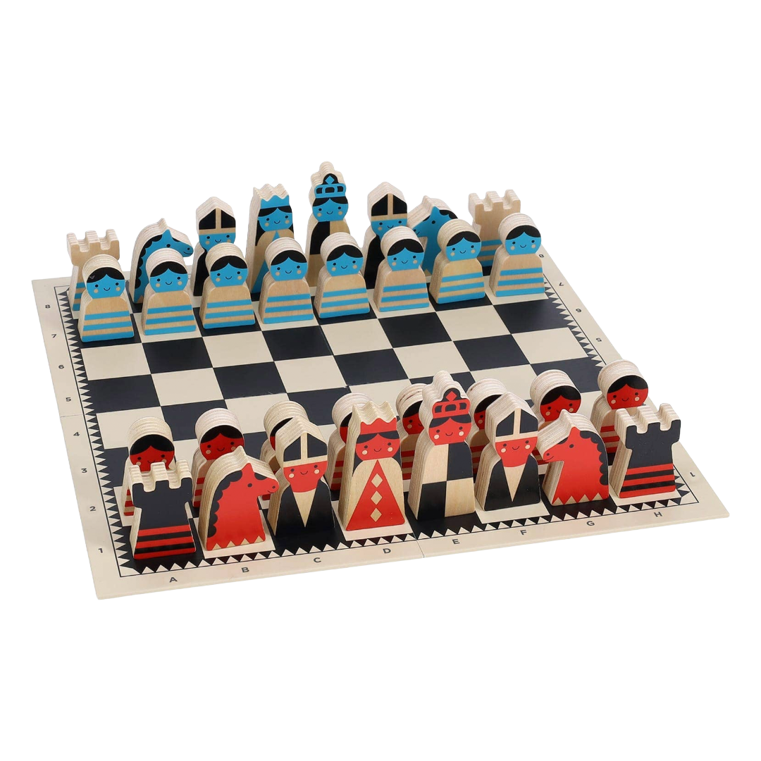 On the Move Wooden Chess Set