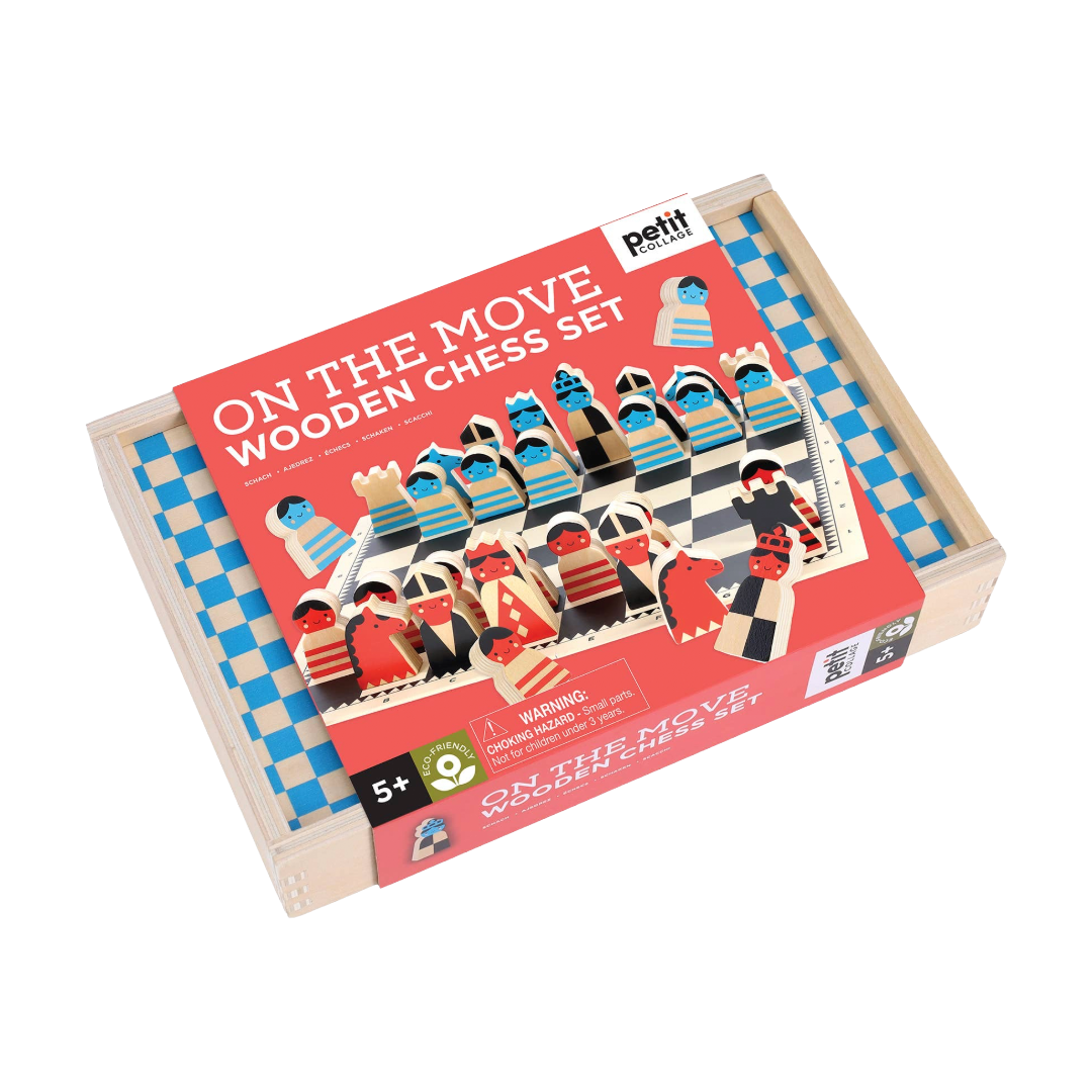 On the Move Wooden Chess Set