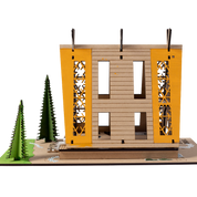 Evergreen Cabin Architectural Model Building Kit