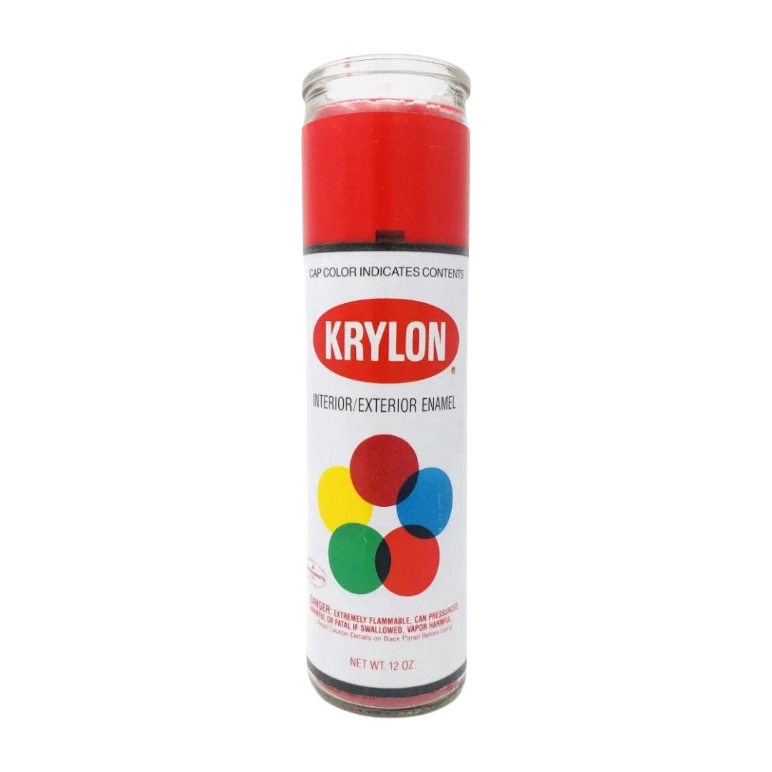 Krylon Spray Paint Prayer Candle