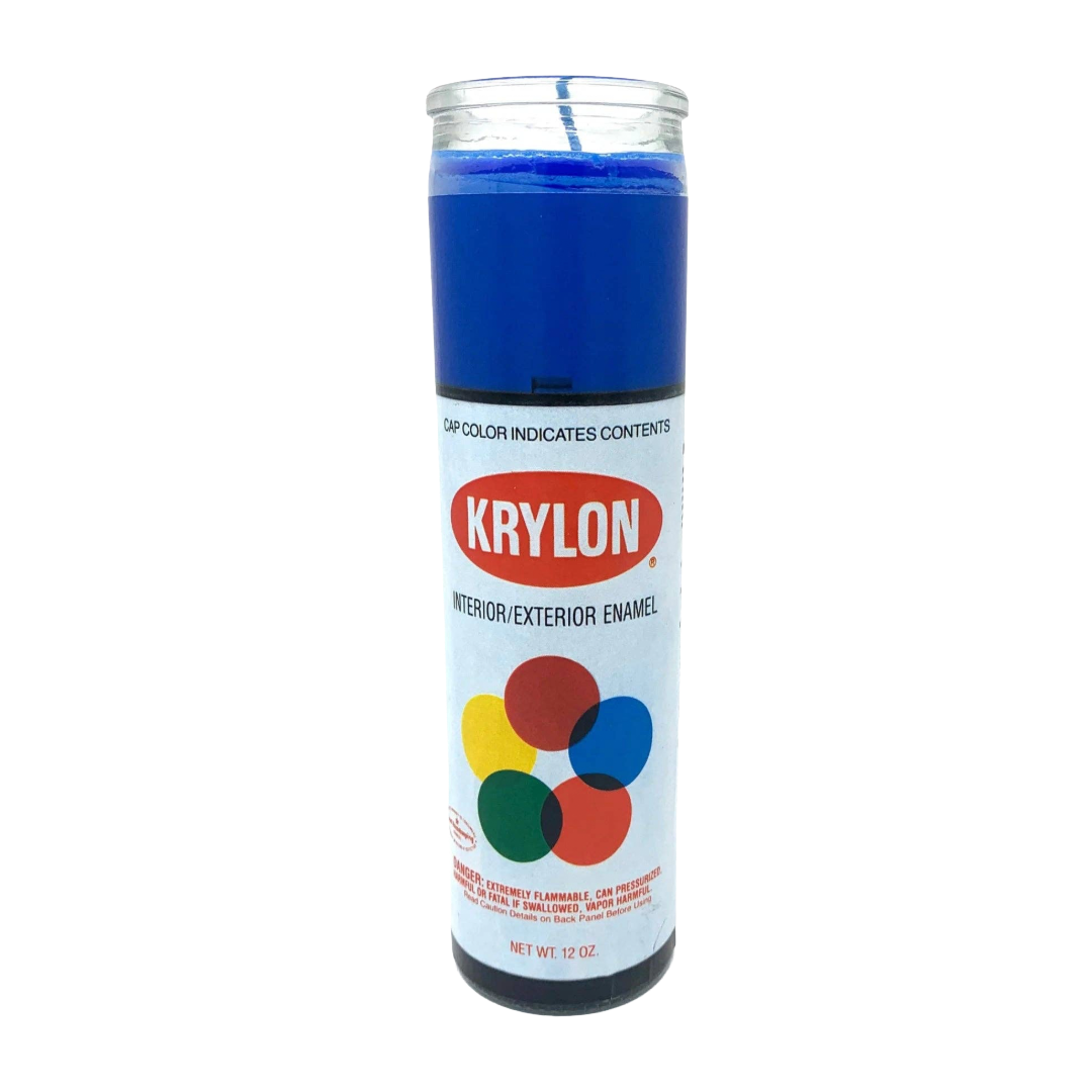 Krylon Spray Paint Prayer Candle