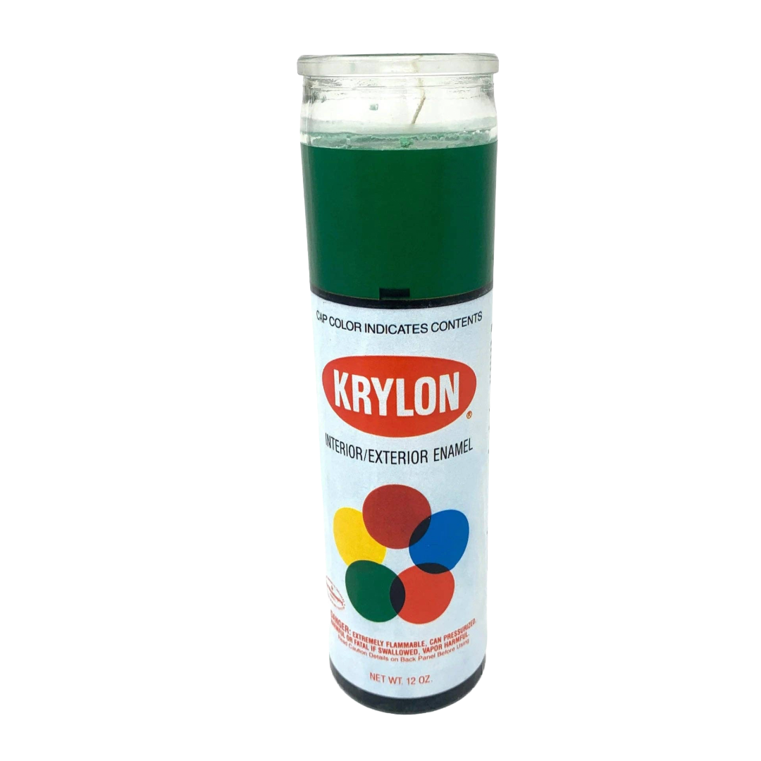 Krylon Spray Paint Prayer Candle