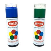 Krylon Spray Paint Prayer Candle