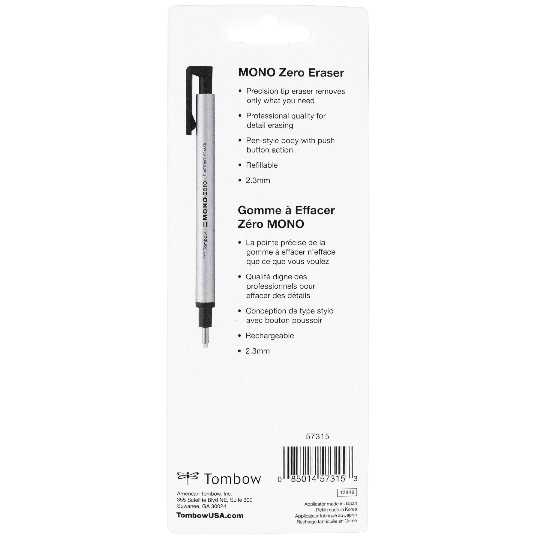 MONO Zero Round Eraser and Refill Value Pack