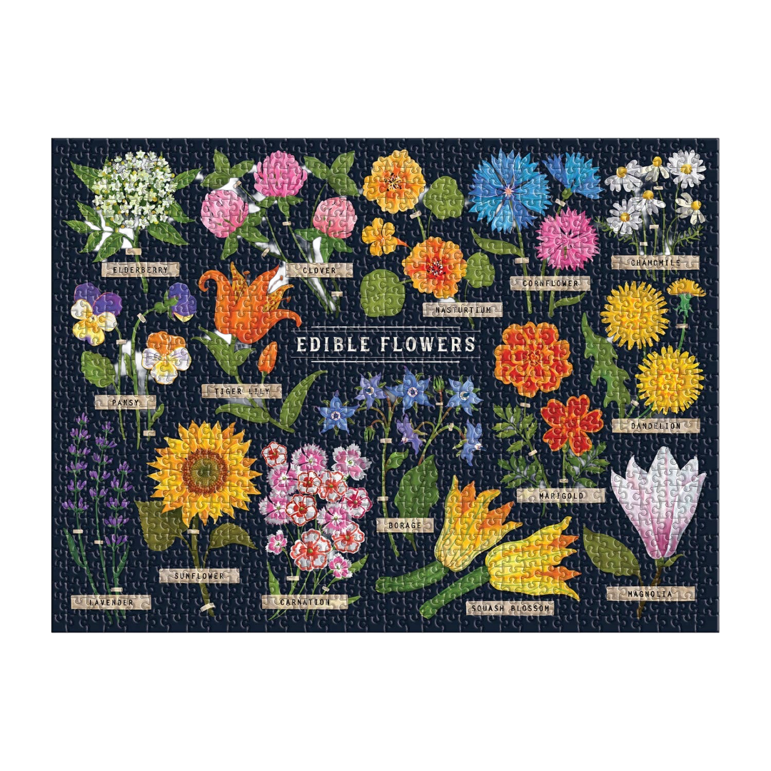 Edible Flowers 1000 Piece Puzzle