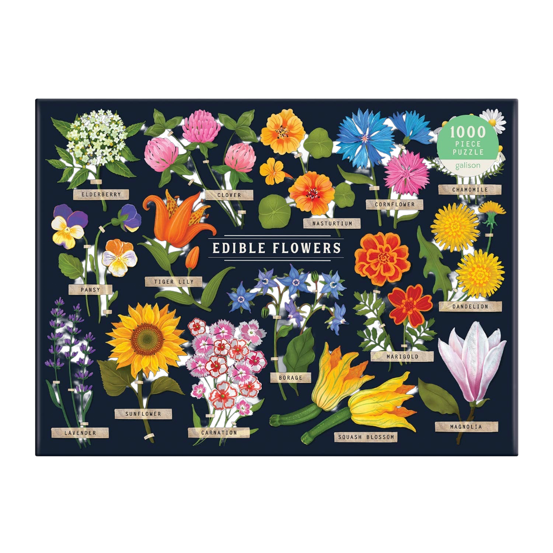 Edible Flowers 1000 Piece Puzzle