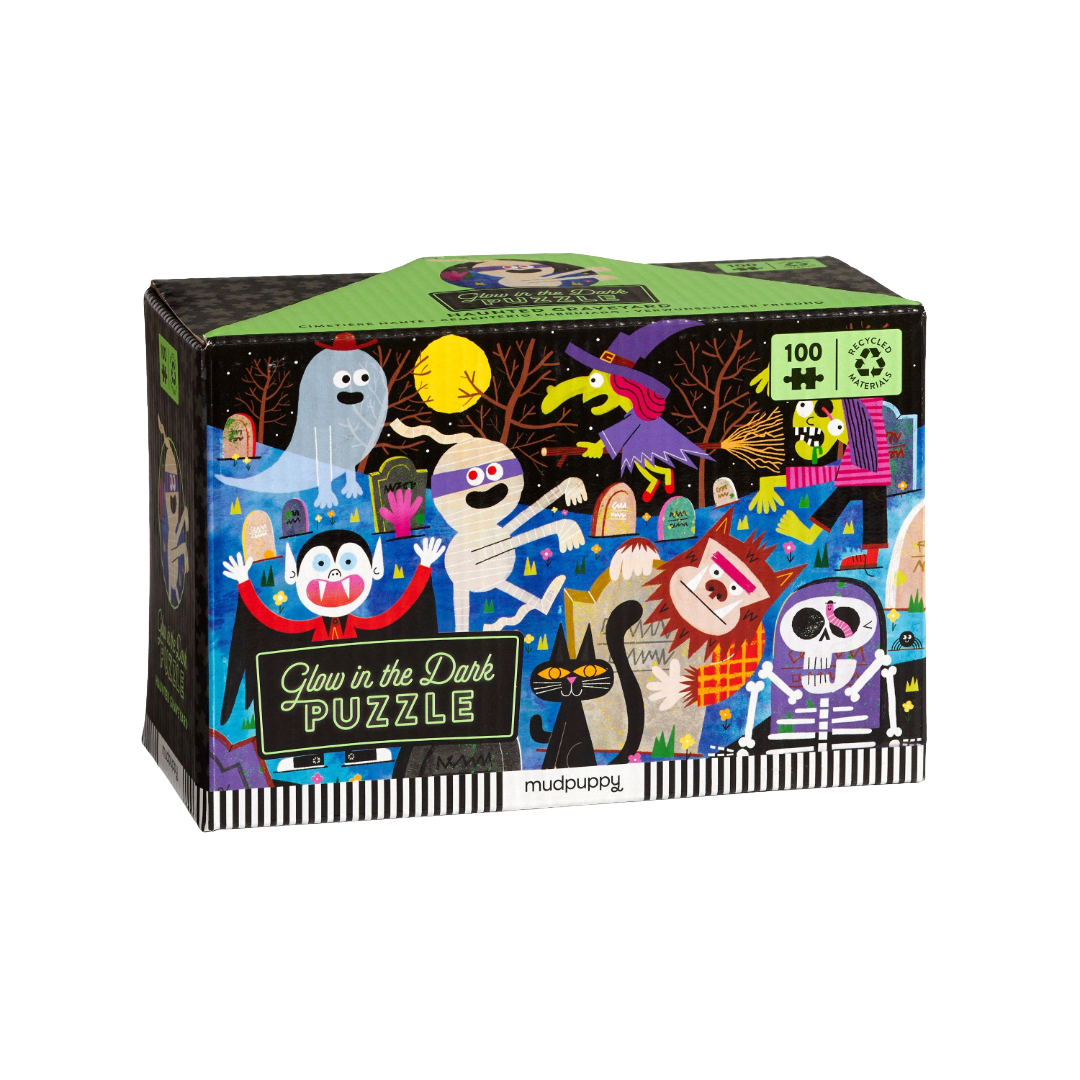 Haunted Graveyard 100 Piece Glow in the Dark Puzzle