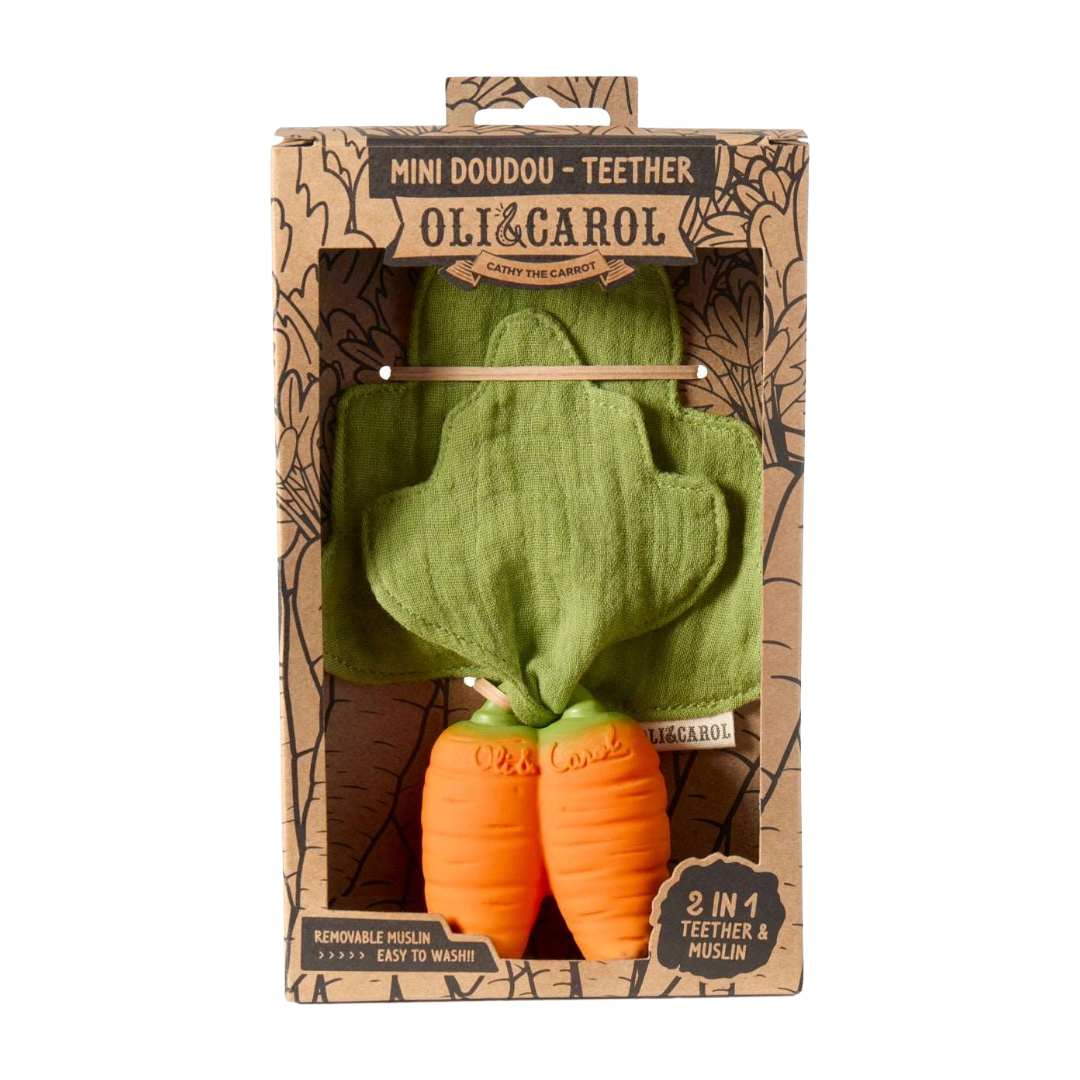 Cathy the Carrot Mini DouDou Teether