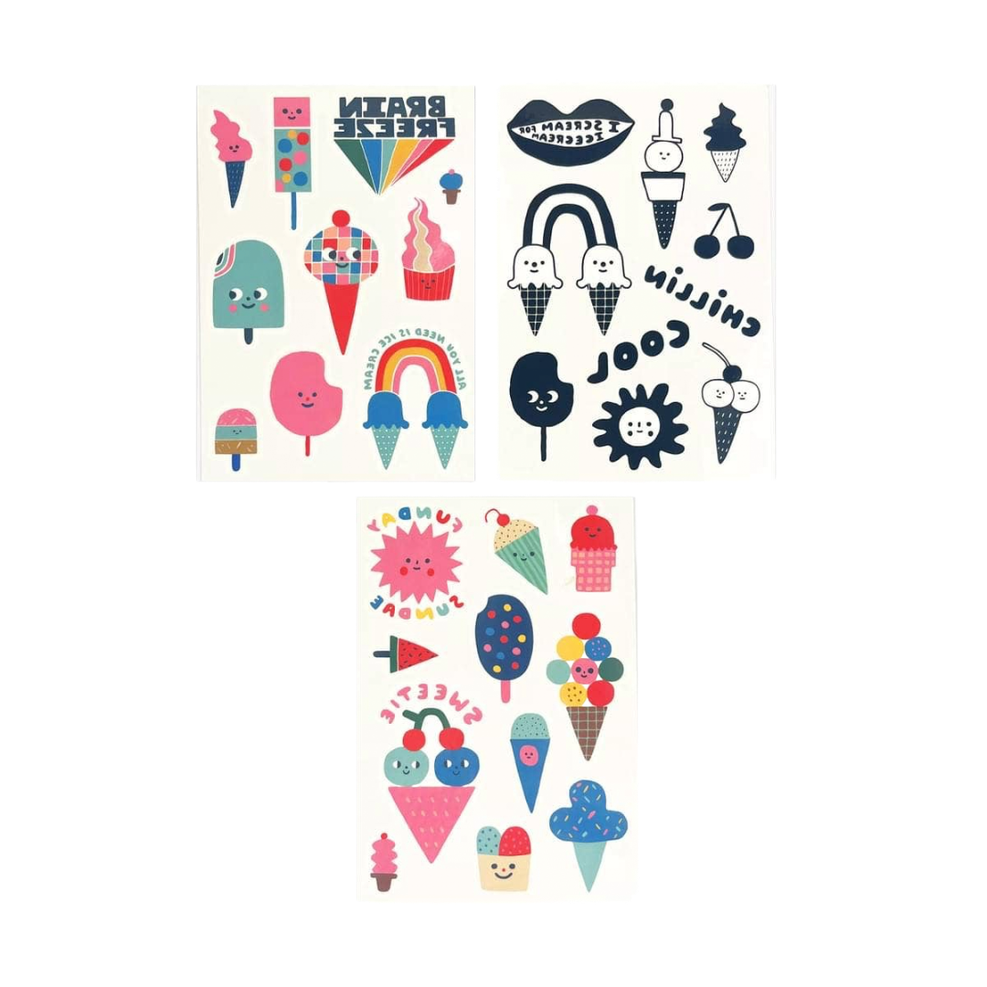 Mini Tattoo Palooza Temporary Tats X Suzy - Ice Cream Party
