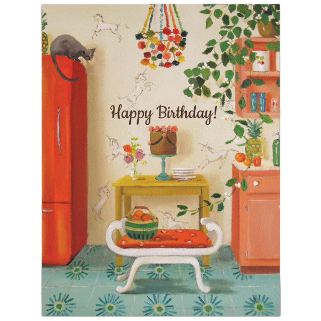 Unicorns Birthday Greeting Card