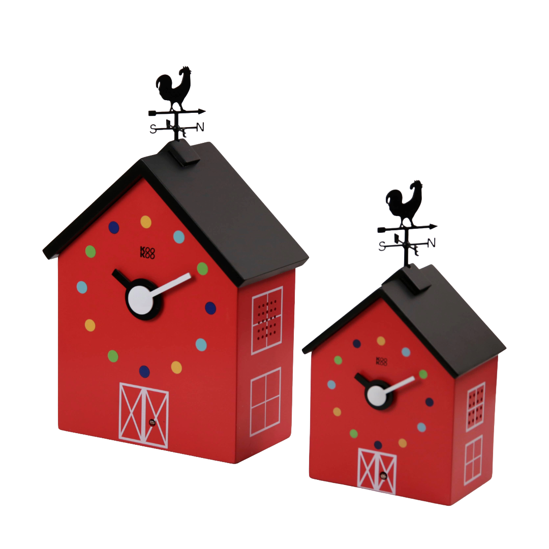 KOOKOO RedBarn - Clock Weathervane and Animal Voices