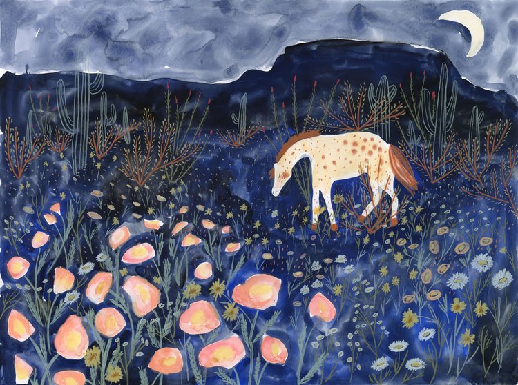 Wildflower Feast Giclee Print 11x14 by Melissa Lakey