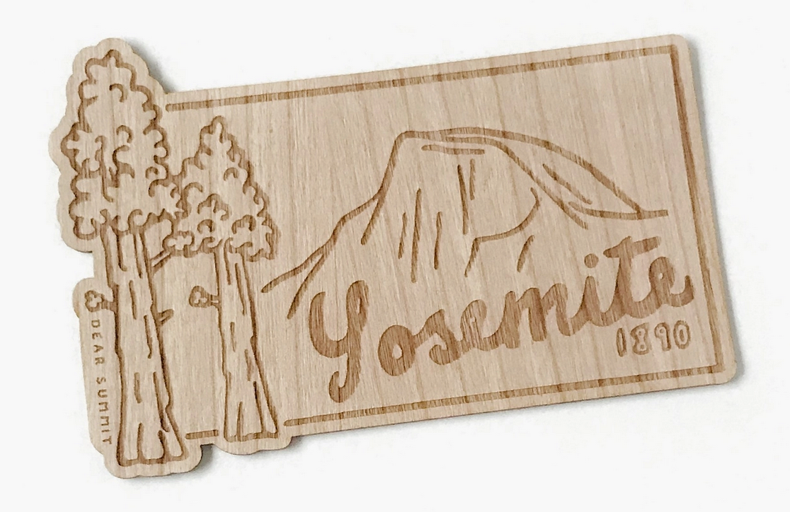 Yosemite Park Wooden Sticker