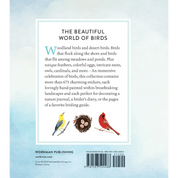 Bookback with text about birds and a bar code, featuring illustrations of birds and a nest.