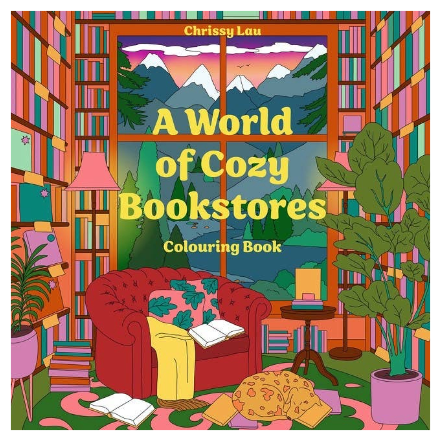 A World of Cozy Bookstores | Coloring Book