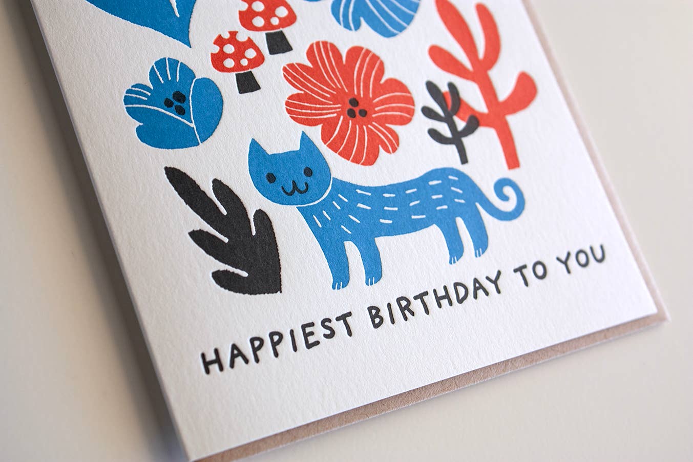 Happiest Birthday Cat Greeting Card