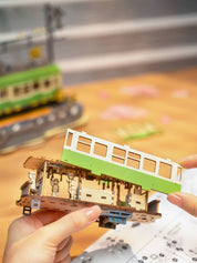 Sakura Tram: DIY Wooden Puzzle