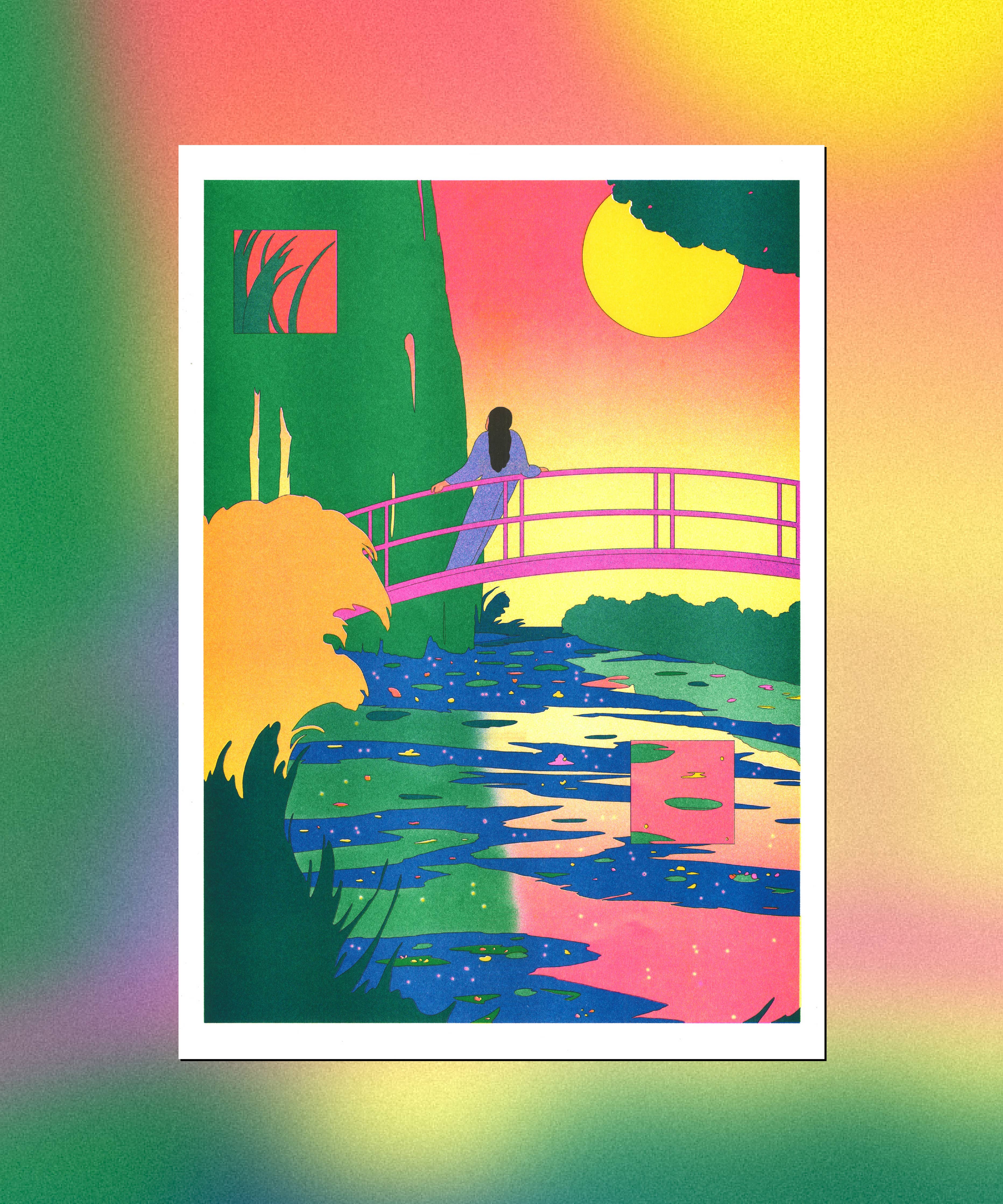 The Water-Lily Pond, Pink Harmony - María Medem